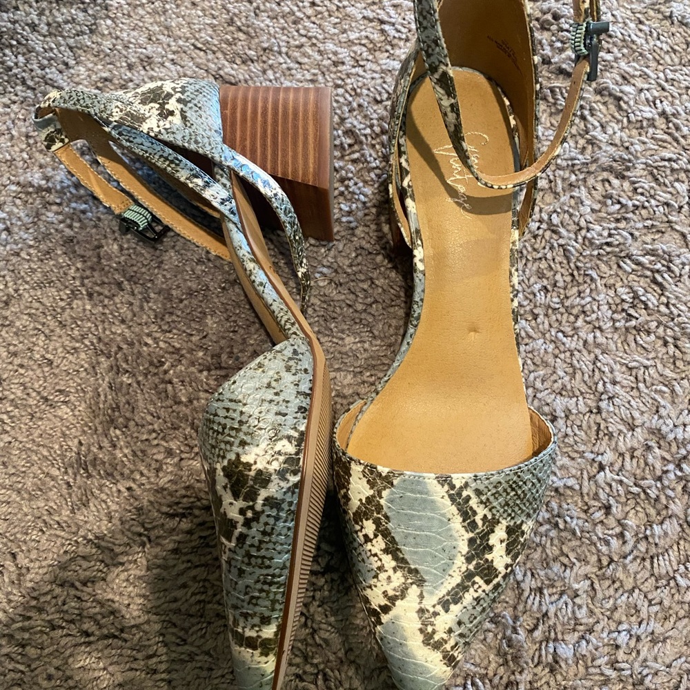 Snakeskin heels